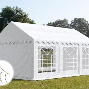 Šator za zabave 3x6m, PVC cerada, bijela