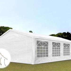 Šator za zabave 5x8m, PE cerada, bijela