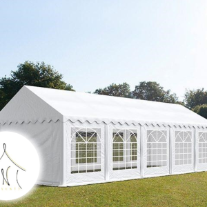 Šator za zabave 3x9m, PVC cerada, bijela