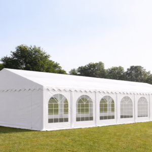 Šator za zabave 6x12m PLUS, PVC cerada,sa dodatnim ojačanjem konstrukcije,bijela AKCIJSKA CIJENA