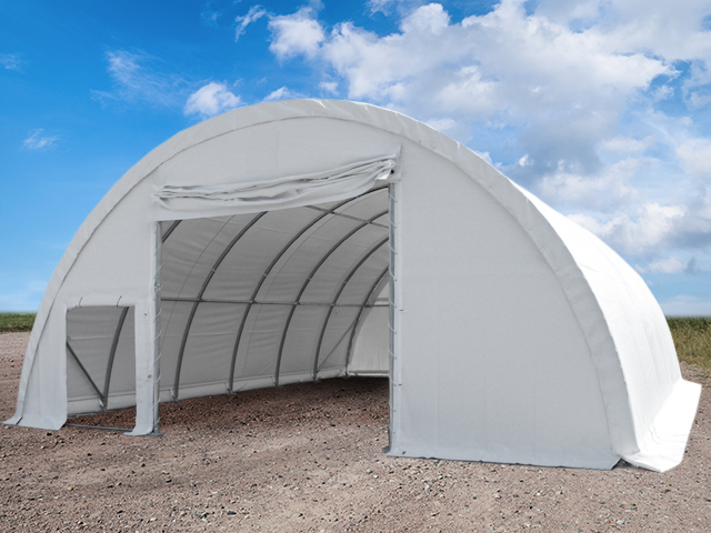 Skladišna hala 9,15x12m, PE cerada, bijela