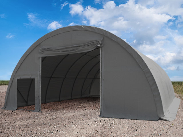 Skladišna hala 9,15x26m, PRIMETex cerada, siva, sa statičkom analizom